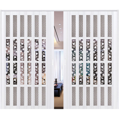 豪华型折叠门SY-001（白櫸枫叶+小方格）